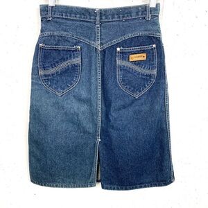 Vintage Gitano denim knee length skirt